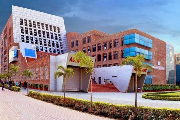 Lovely Professional University campus near Jalandhar — modern pre-wedding shoot location